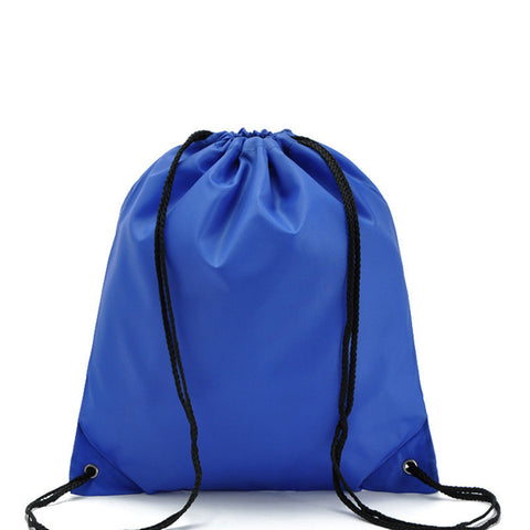 Widened and Long Black Drawstring Bag