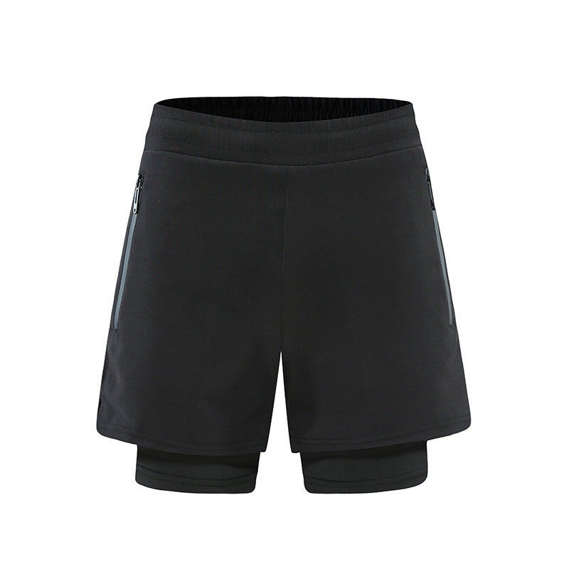 Men's Running Fake Two-piece Sports Shorts