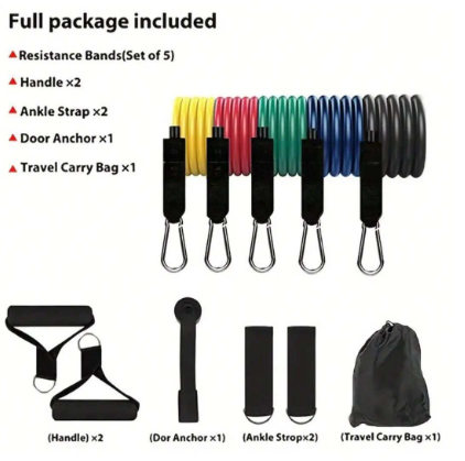 11pcs TPE Strength Training Fitness Kit