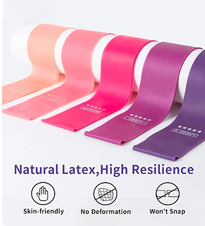 5pcs Rubber Resistance Band