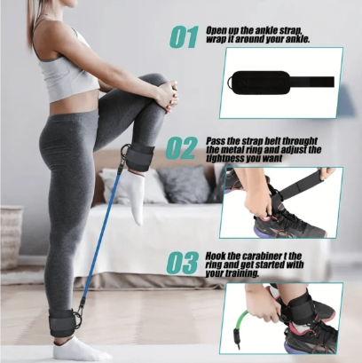 5 Pcs Ankle Resistance Bands Set