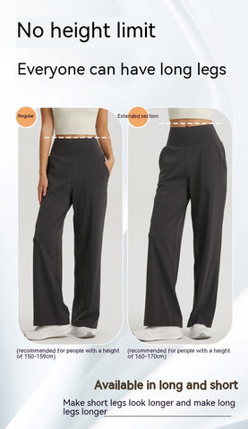 High Waist Hip Lift Yoga Wide-leg Pants